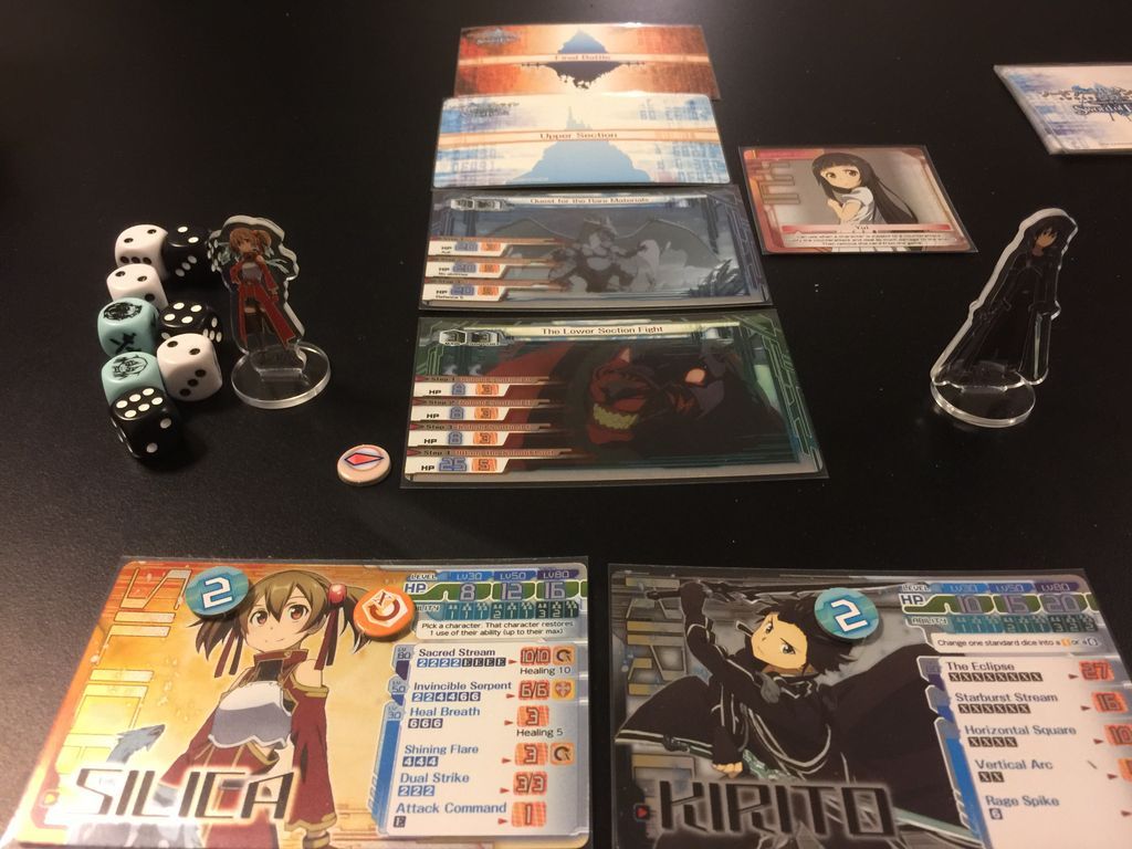 Sword Art Online Board Game: Sword of Fellows komponenten