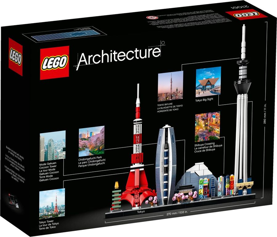 LEGO® Architecture Tokio parte posterior de la caja