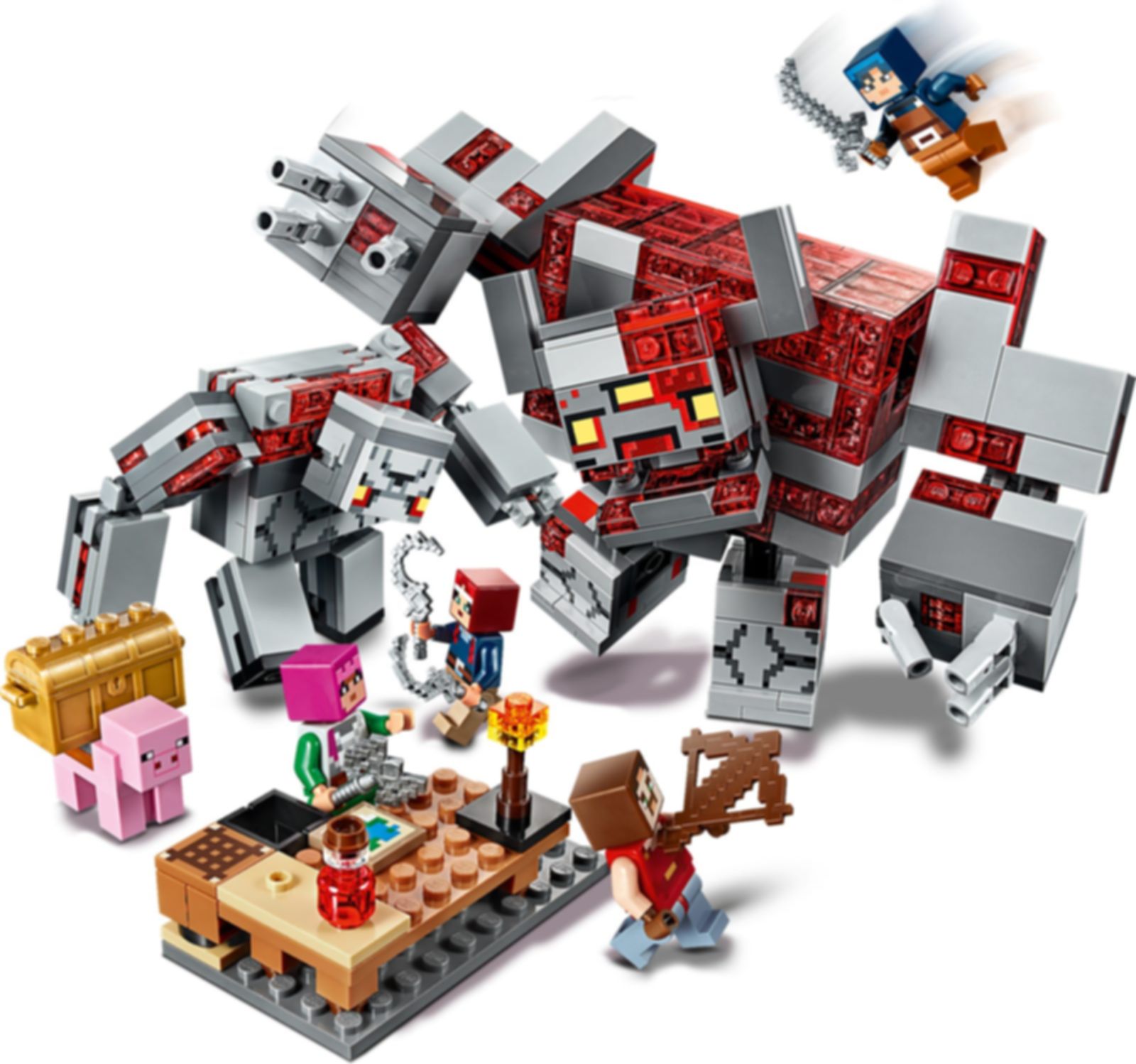 LEGO® Minecraft Das Redstone-Kräftemessen spielablauf