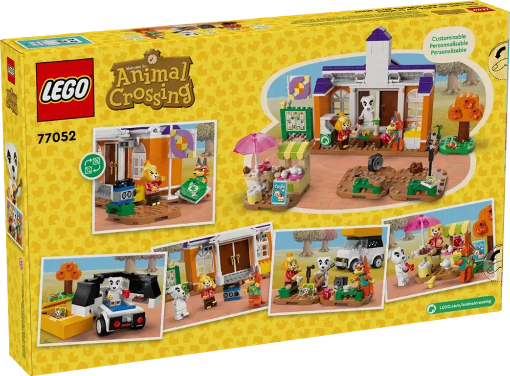 LEGO® Animal Crossing K. K. spielt auf dem Festplatz rückseite der box