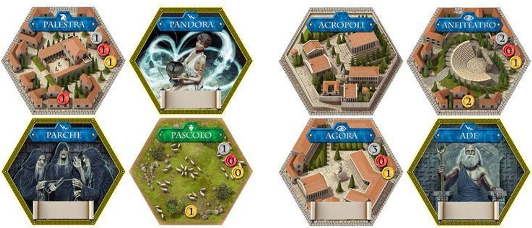 Hexemonia tiles