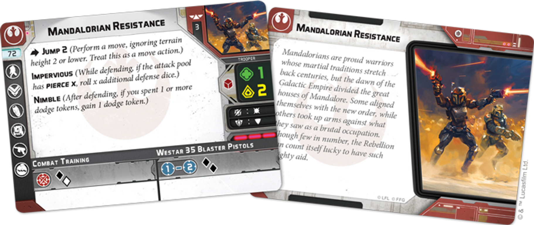 Star Wars: Legion – Clan Wren Unit Expansion cards