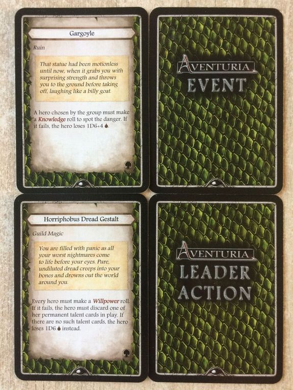 Aventuria: Forest of No Return kaarten