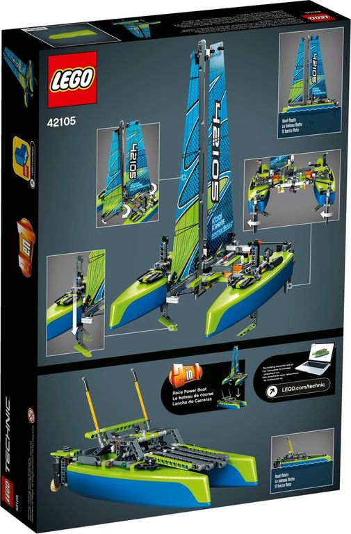 LEGO® Technic Catamarán parte posterior de la caja