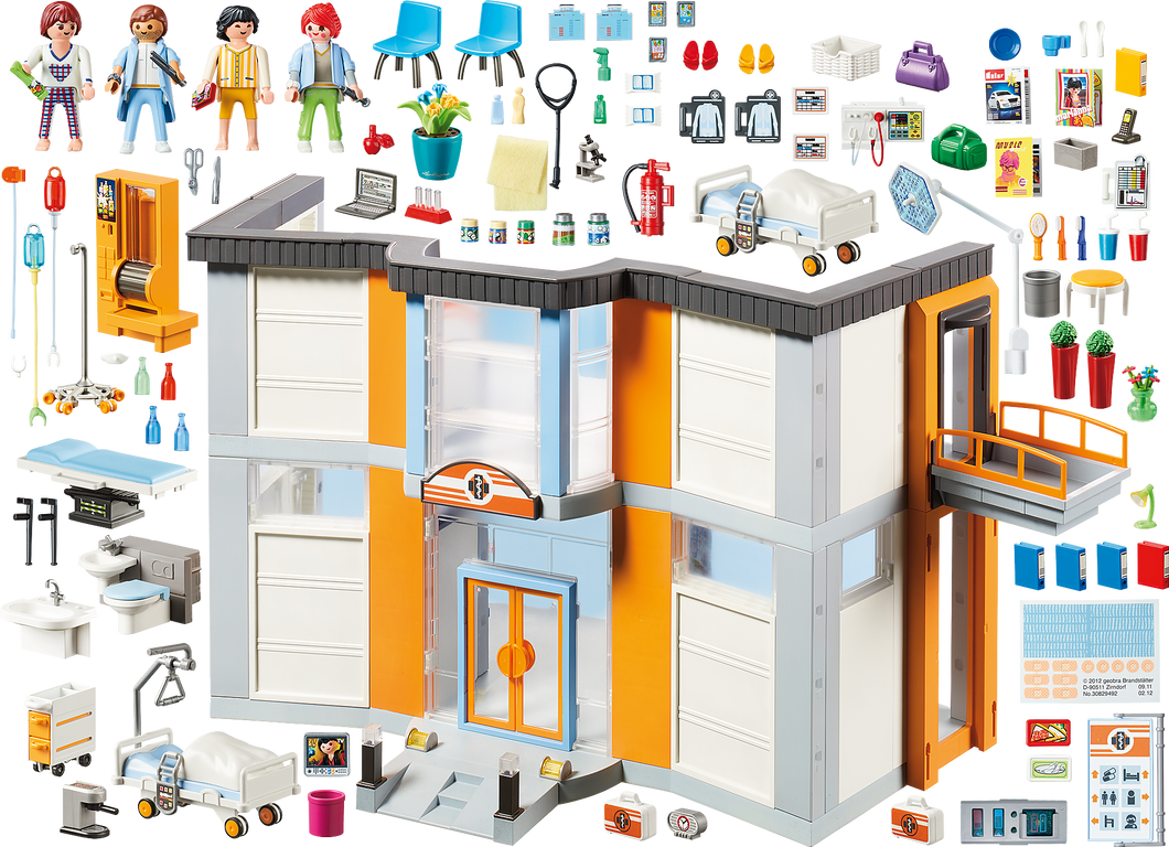 Playmobil® City Life Large Hospital components