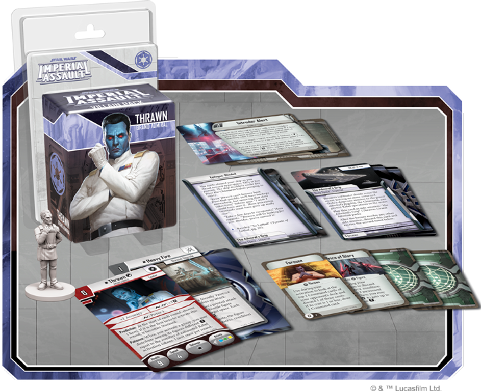 Star Wars: Imperial Assault – Thrawn Villain Pack componenten