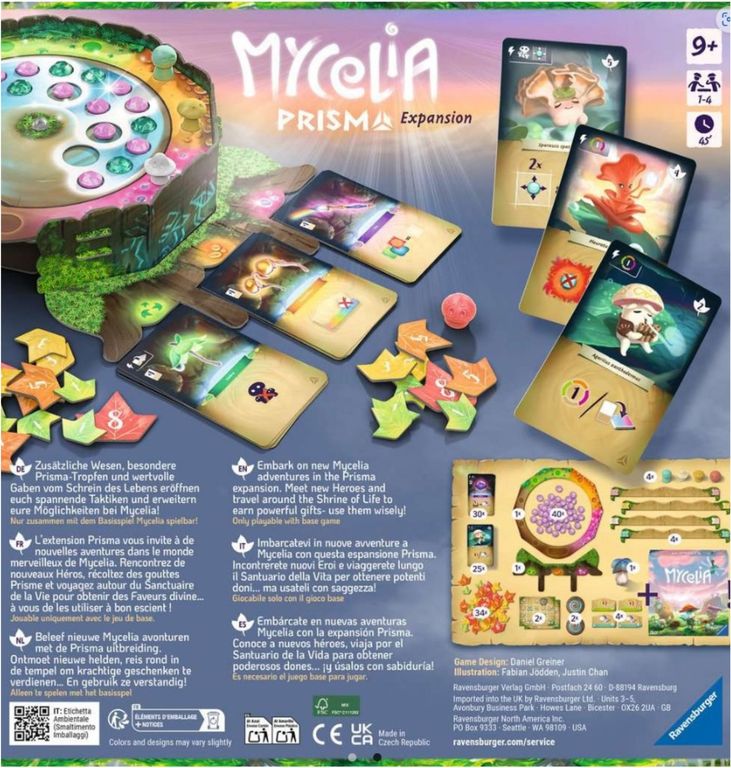 Mycelia: Prisma rückseite der box