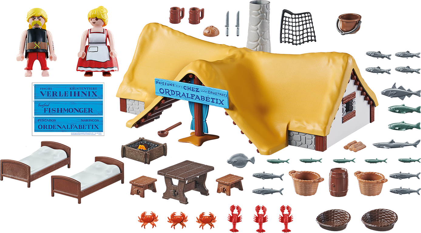 Playmobil® Asterix Asterix: Hut of Unhygienix components