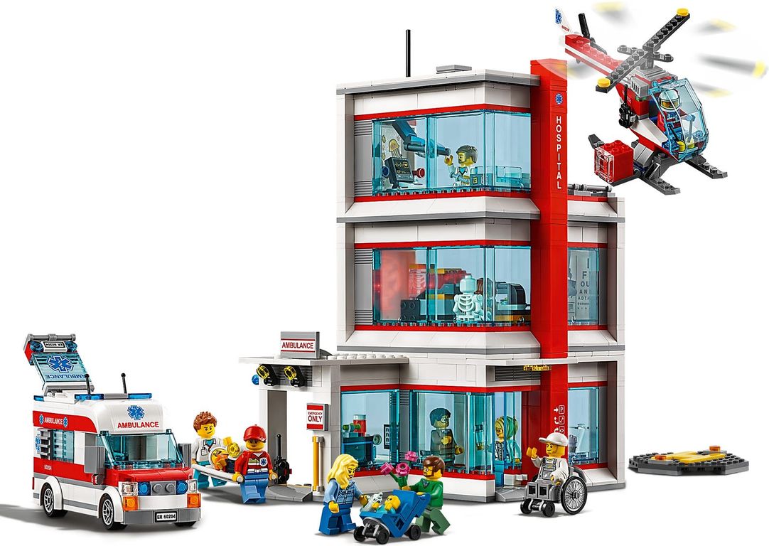 lego hospital helicopter