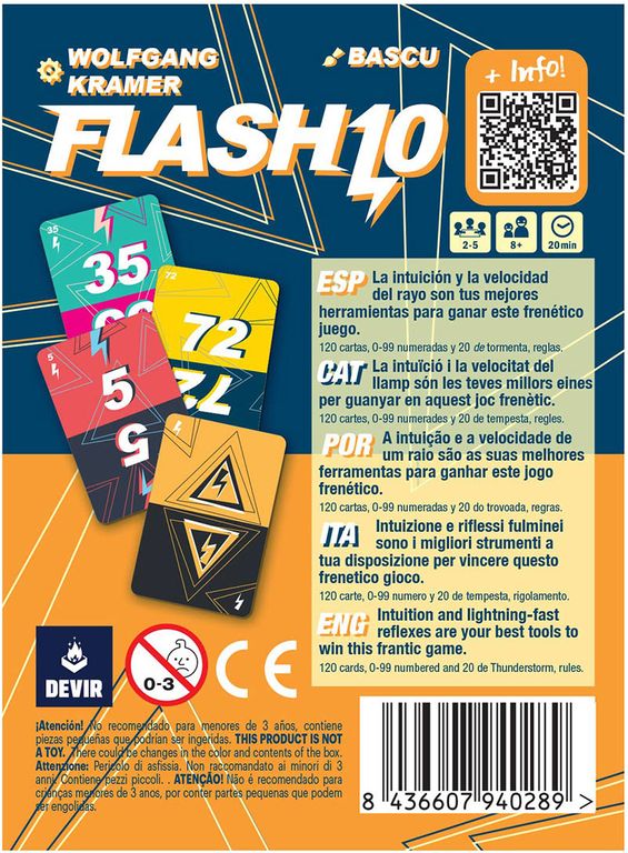 Flash 10 parte posterior de la caja