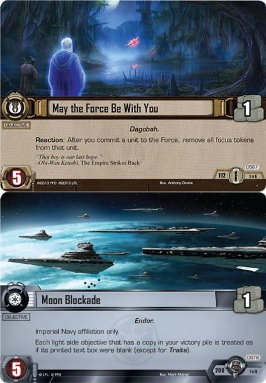 Star Wars: The Card Game - The Forest Moon cards