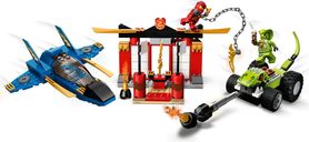 LEGO® Ninjago Kräftemessen mit dem Donner-Jet spielablauf