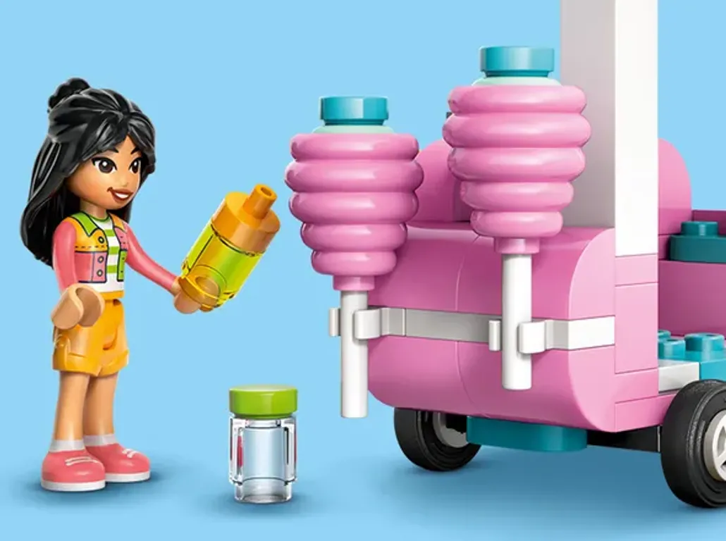 LEGO® Friends Bancarella di zucchero filato e scooter