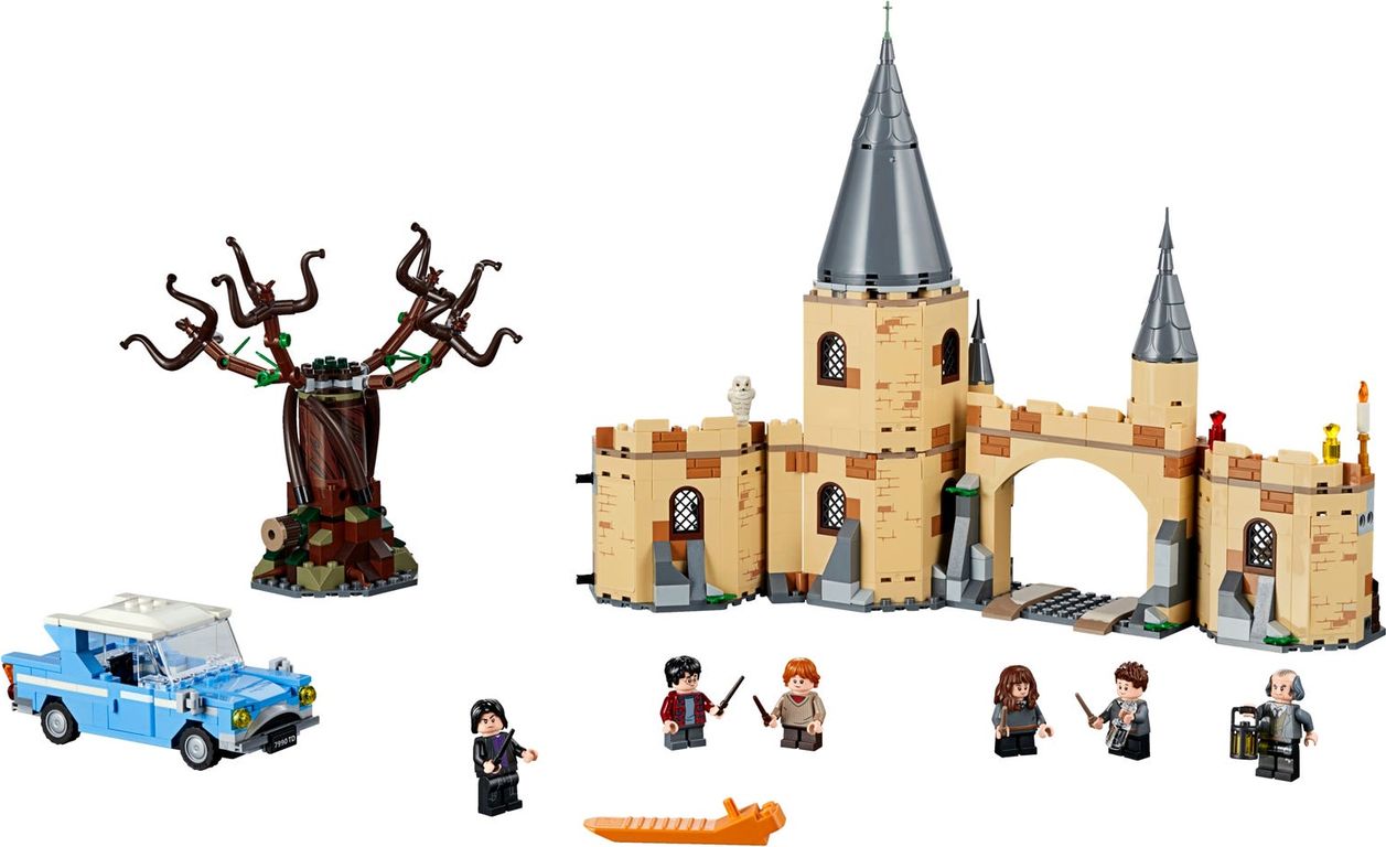 LEGO® Harry Potter™ De Zweinstein™ Beukwilg™ componenten