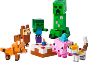 LEGO® Minecraft Geburtstagsfeier des Babyschweins komponenten