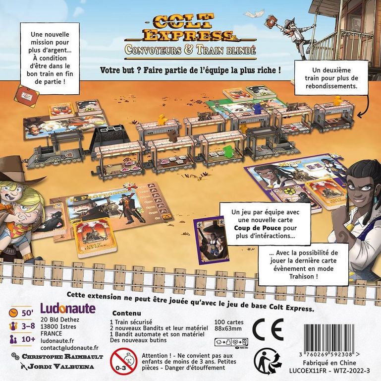  Colt Express Couriers & Armored Train Board Game