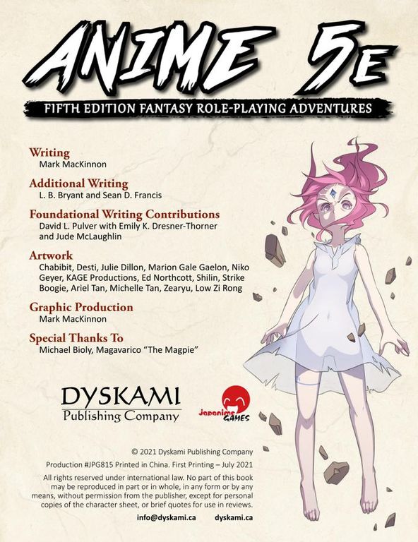 Anime 5E manuale