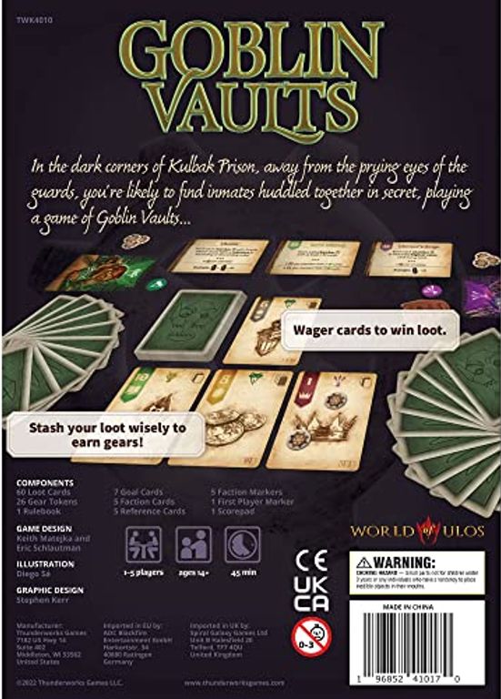 Goblin Vaults rückseite der box