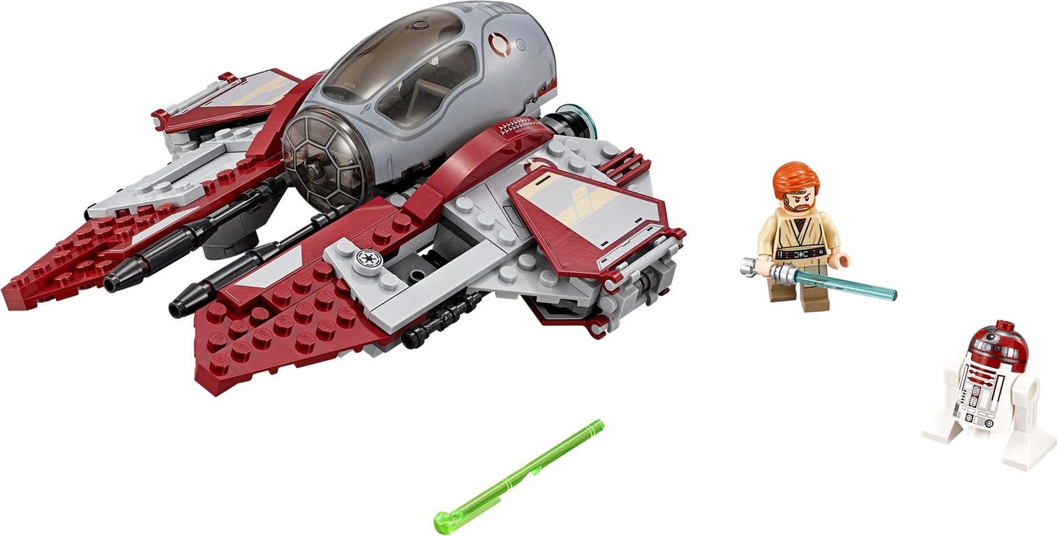 LEGO® Star Wars Obi-Wan’s Jedi Interceptor™ components