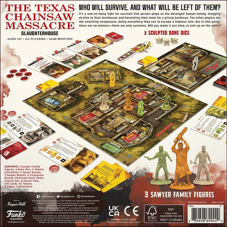 The Texas Chainsaw Massacre: Slaughterhouse back of the box