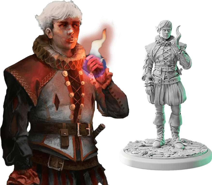 Black Rose Wars: Rebirth – Seal of Fire miniature