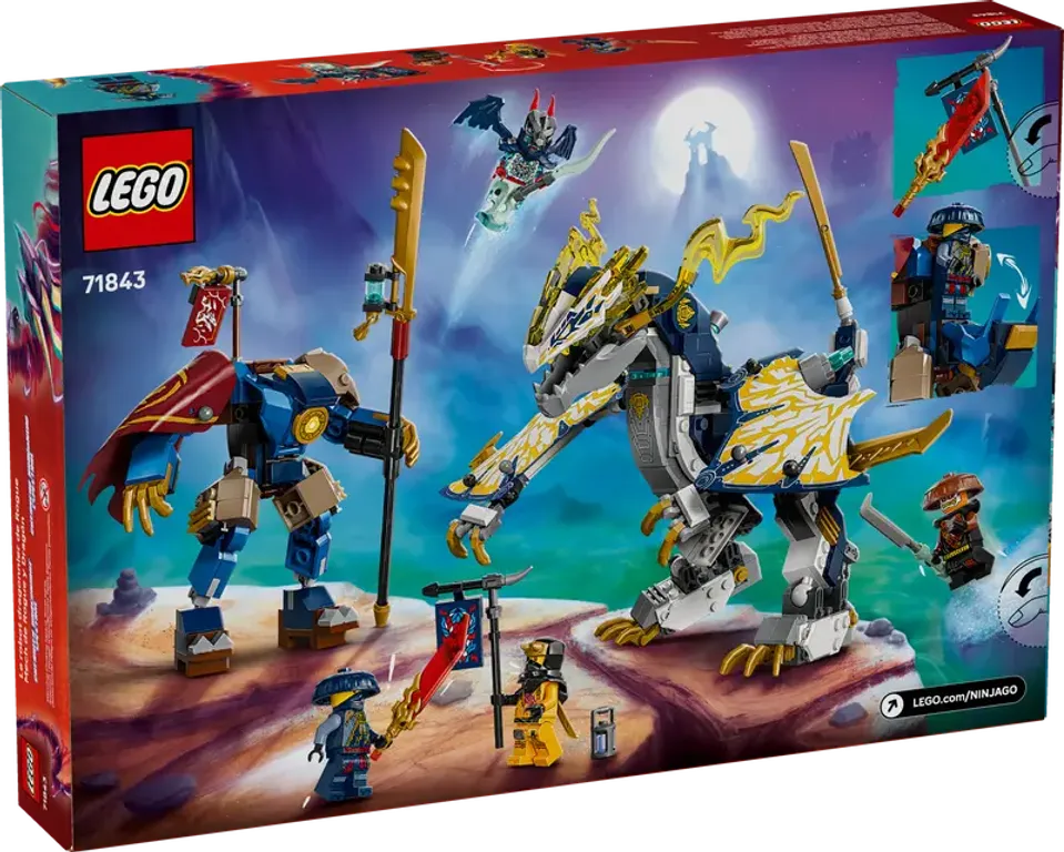 LEGO® Ninjago Meca de Rogue y Dragón parte posterior de la caja