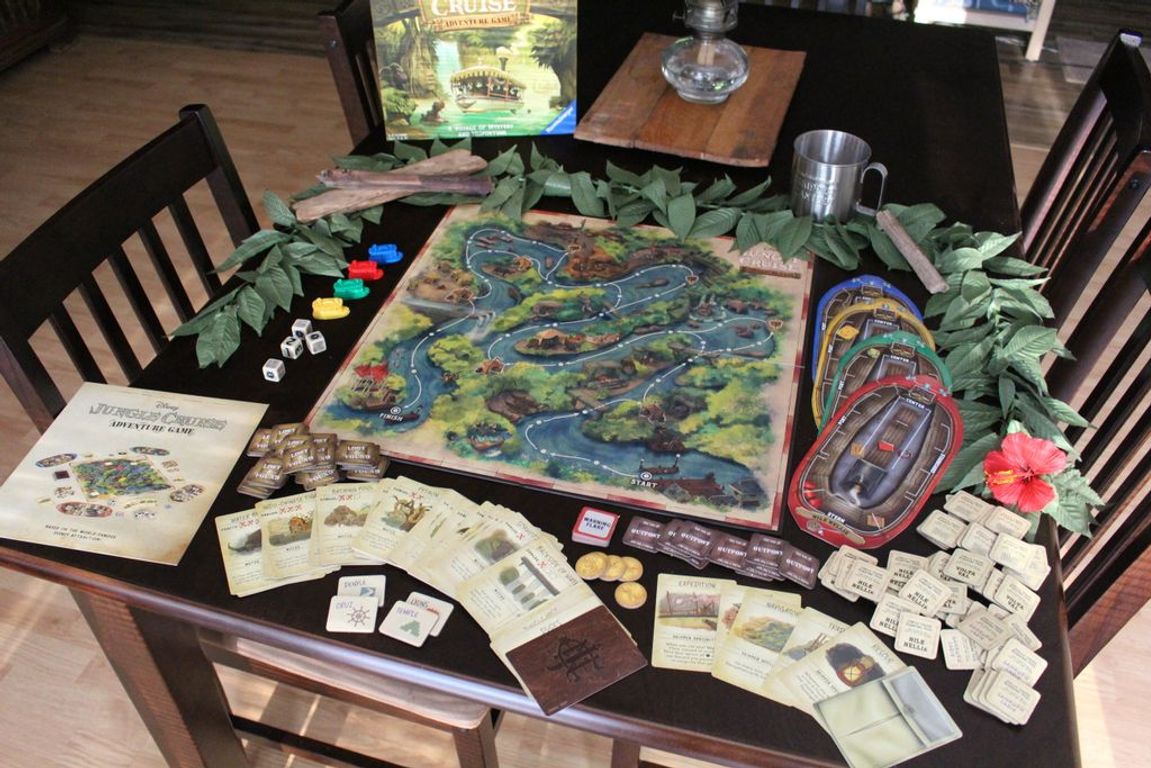 Disney Jungle Cruise Adventure Game components