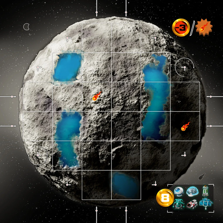 Planet Unknown: Supermoon game board