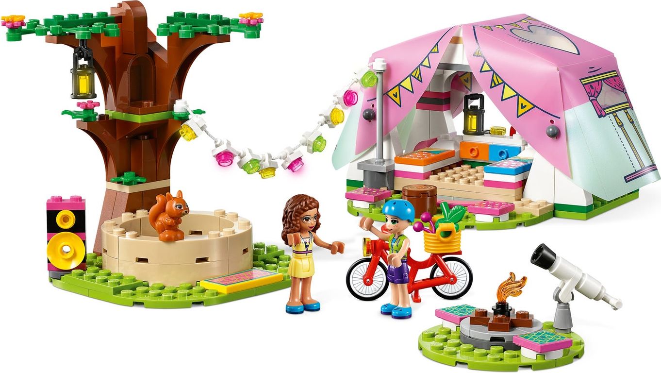 LEGO® Friends Glamping en la Naturaleza jugabilidad