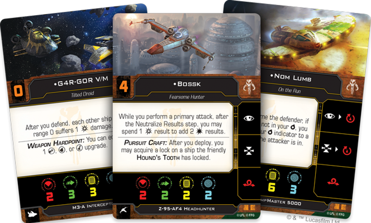 Star Wars: X-Wing (Second Edition) – Hotshots and Aces Reinforcements Pack kaarten