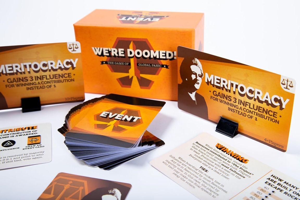 We're Doomed: Meritocracy Expansion Pack componenten