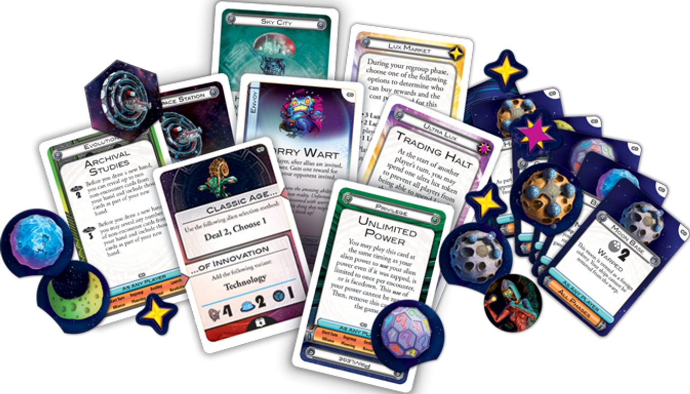 Cosmic Encounter: Cosmic Odyssey partes