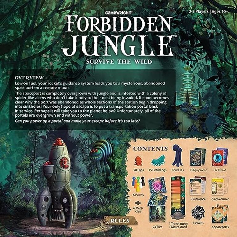 Forbidden Jungle achterkant van de doos