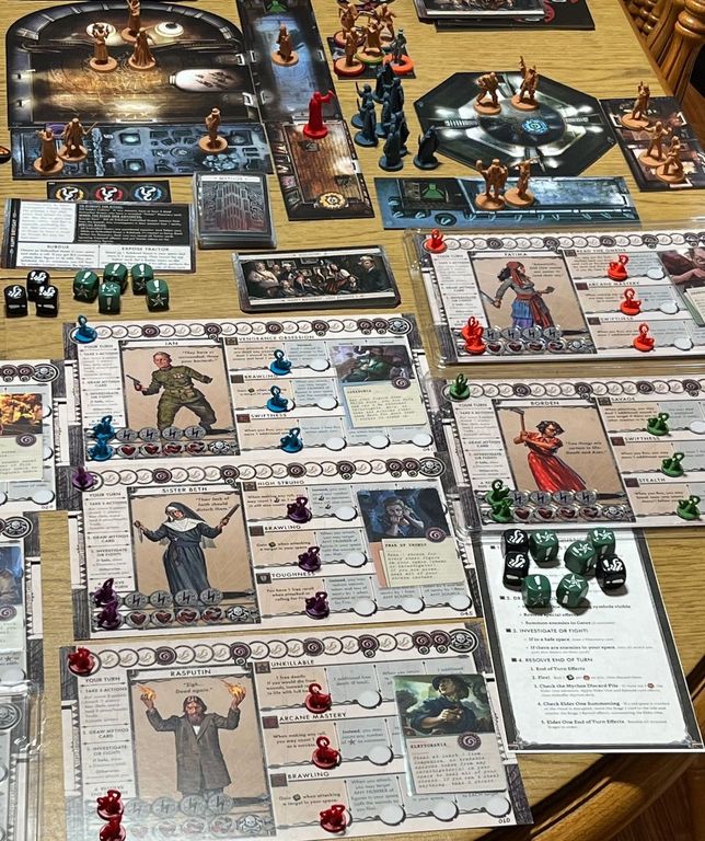 Cthulhu: Death May Die – Unspeakable Box componenten