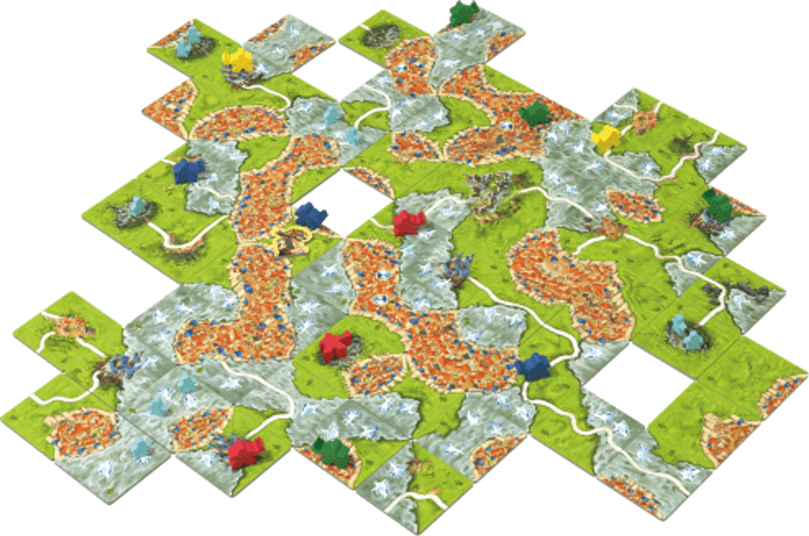 Carcassonne: Ombres et Brouillard gameplay