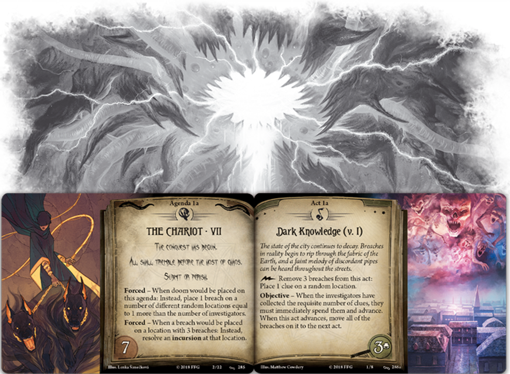 Arkham Horror: Das Kartenspiel – In den Fängen des Chaos: Mythos-Pack karten