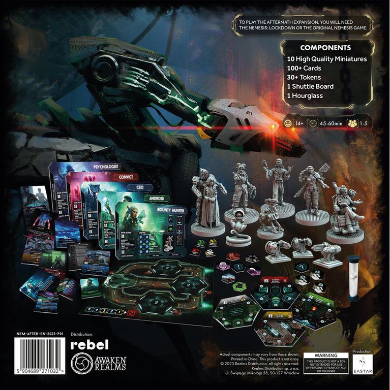 Nemesis: Aftermath back of the box