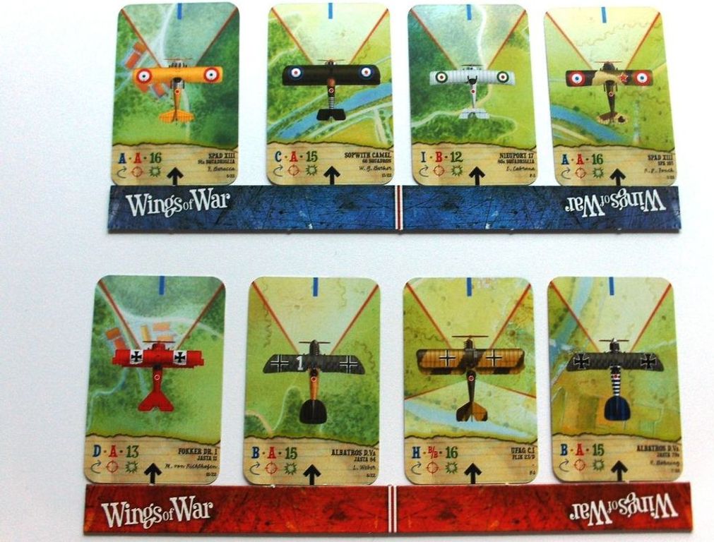 Wings of War: Beroemde Piloten kaarten