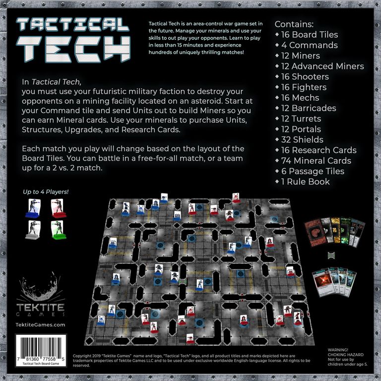 Tactical Tech parte posterior de la caja