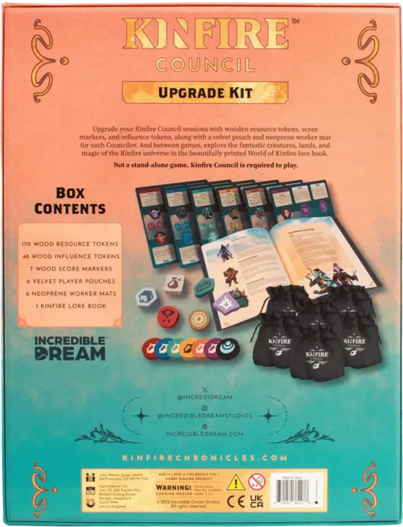 Kinfire Council: Upgrade Kit rückseite der box