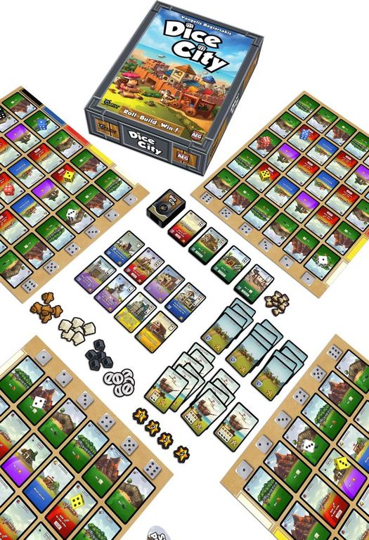 Dice City components