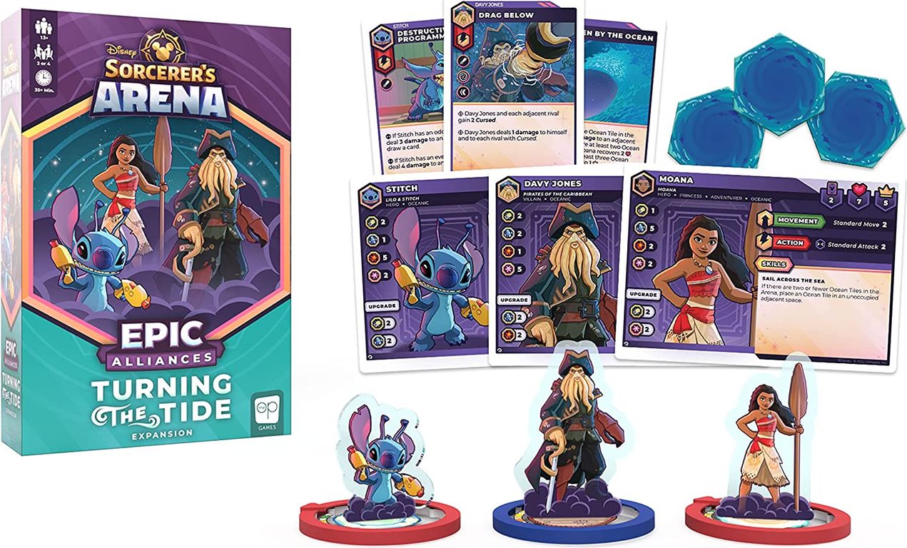 Disney Sorcerer's Arena: Epic Alliances – Turning the Tide Expansion components