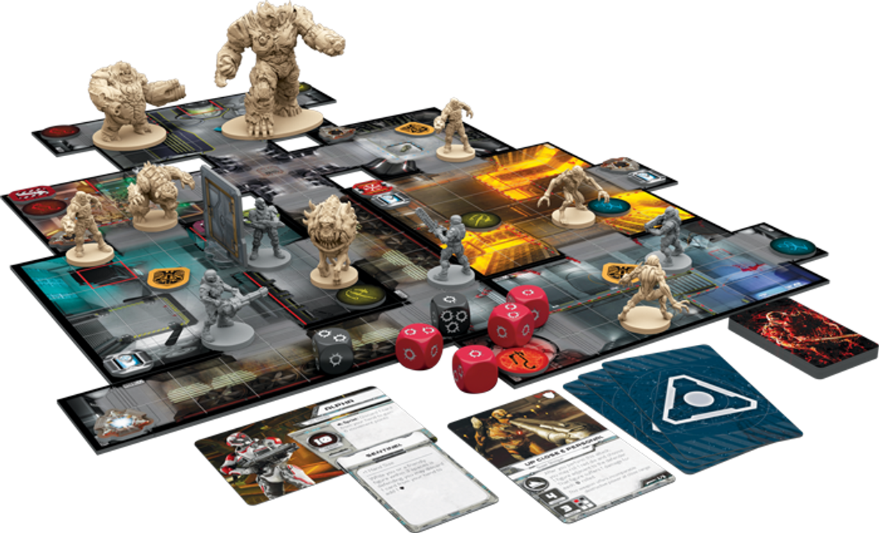 DOOM: The Board Game components