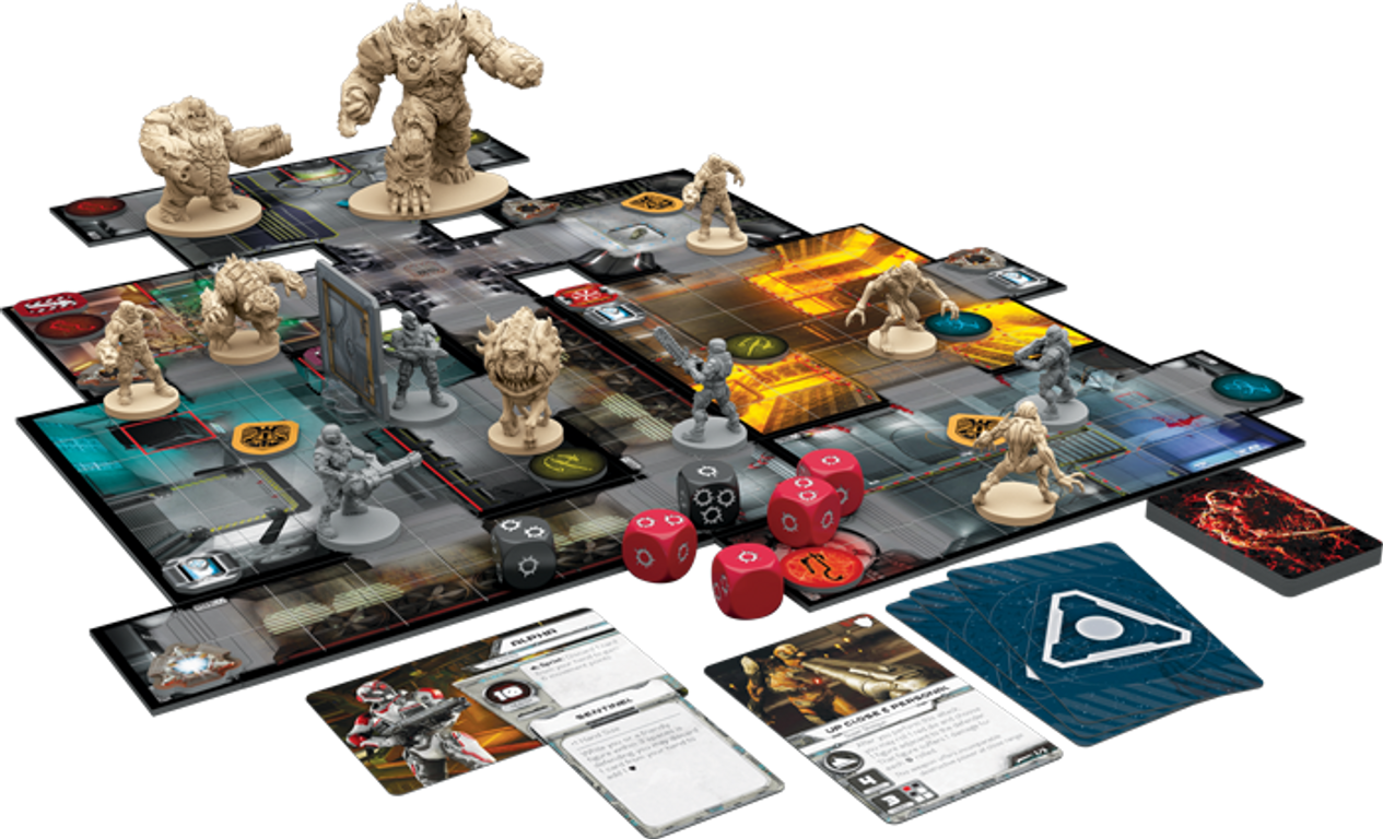 DOOM: The Board Game componenten