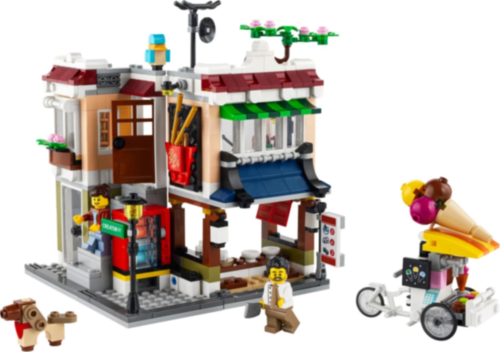 LEGO® Creator Restaurante de Fideos del Centro jugabilidad