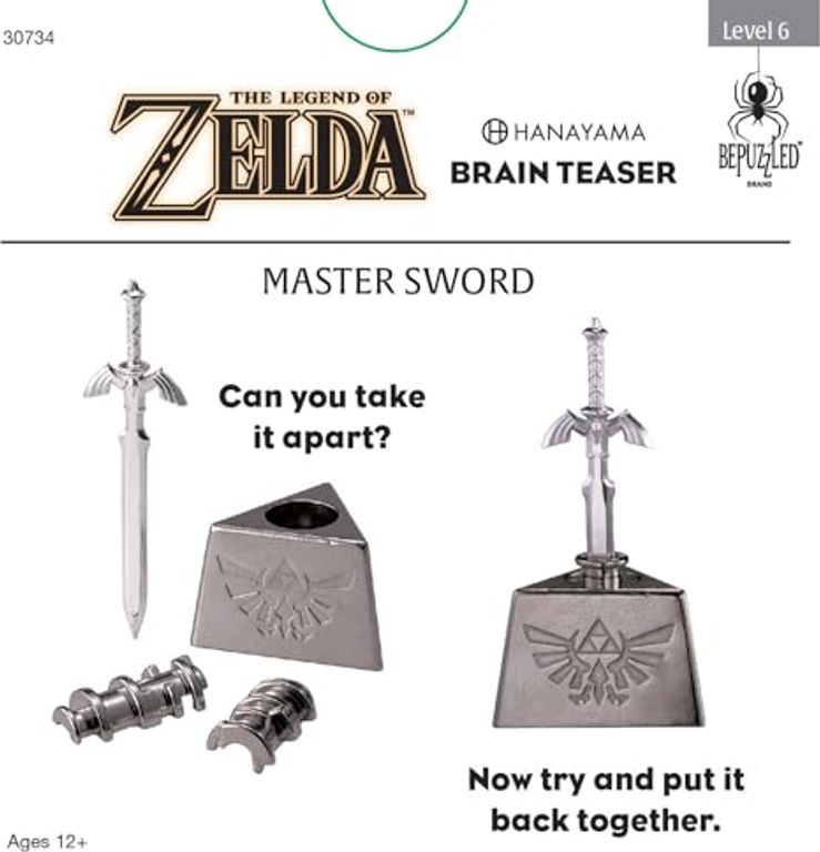Legend of Zelda Master Sword Brain Teaser manuale