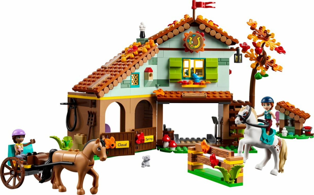 LEGO® Friends Autumn's Horse Stable components