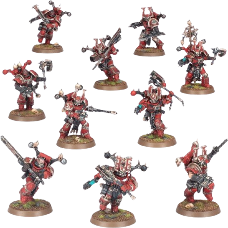Warhammer 40,000 - World Eaters: Khorne Berserkers miniatures