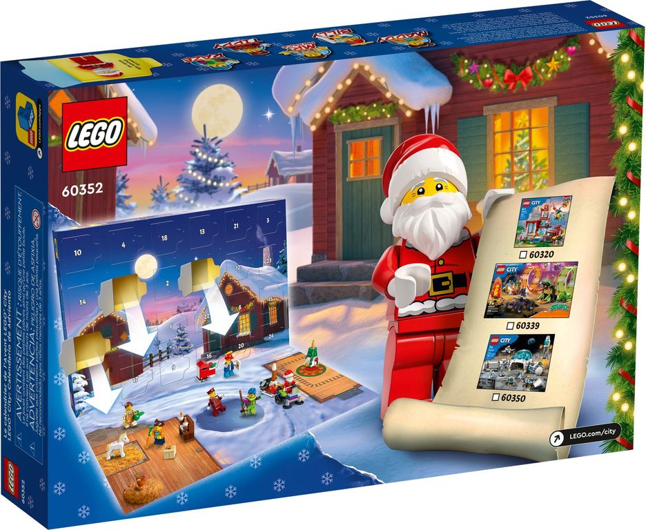 LEGO® City Advent Calendar 2022 back of the box
