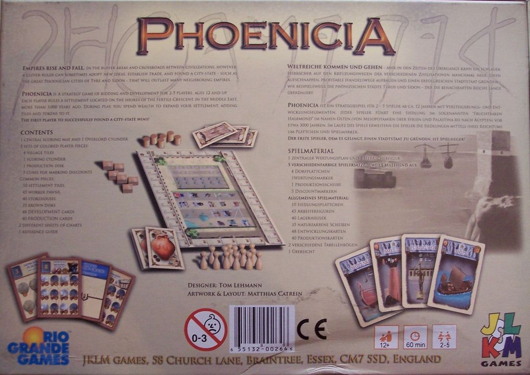 Phoenicia rückseite der box